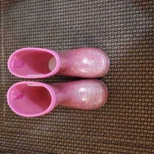 Toddler Glitter Pink Rain Boots